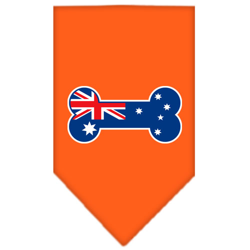 Bone Flag Australian Screen Print Bandana Orange Small